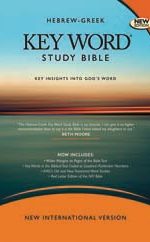 NIV HEBREW-GREEK KEY WORD STUDY BIBLE