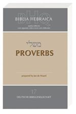 BIBLIA HEBRAICA QUINTA - PROVERBS