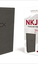 NKJV THINLINE YOUTH GRAY IM
