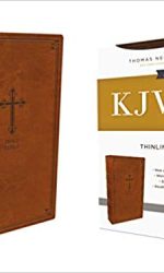 KJV THINLINE BROWN COMFORT PRINT IM