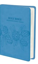 NIV LEATHER TOUCH AQUA BLUE PROTEA O/P