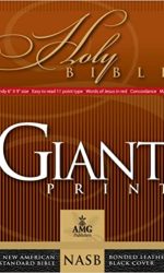 NASB GIANT PRINT HANDY SIZE BL BURGUNDY