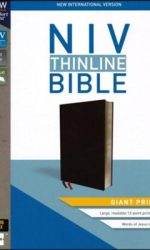 NIV GIANT PRINT THINLINE BLACK BL TI