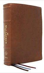 NASB MACARTHUR STUDY BROWN GL GOATSKIN