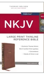 NKJV LP THINLINE REF BROWN IM