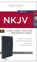 NKJV LP THINLINE REF INDEX BLACK IM