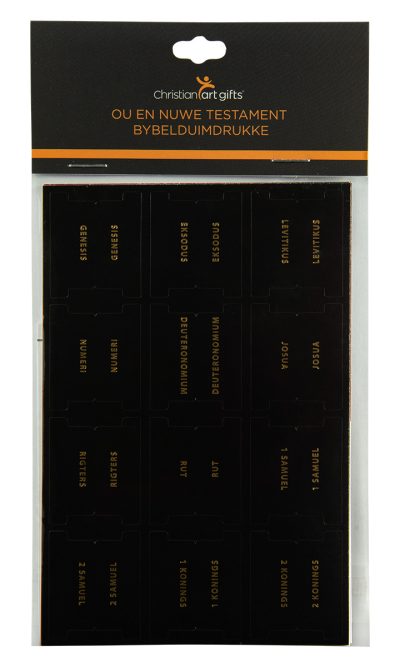 INDEX TABS OT & GOLD ON MATT BLACK AFRIK