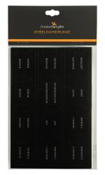 INDEX TABS OT & NT SILVER ON BLACK AFRIK