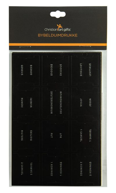 INDEX TABS OT & NT SILVER ON BLACK AFRIK