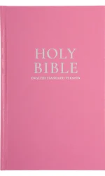 ESV STANDARD SIZE BIBLE PINK HARDCOVER