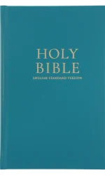 ESV STANDARD SIZE BIBLE TEAL HARDCOVER