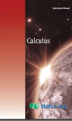 MATH-U-SEE CALCULUS INSTRUCTION MANUAL