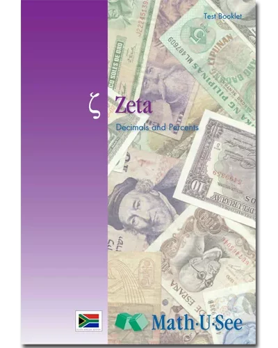 MATH-U-SEE ZETA TEST BOOK