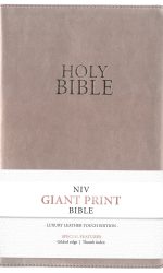 NIV GIANT PRINT LUX LEATHERTOUCH ROSE GO