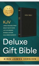 KJV DELUX GIFT BIBLE BLACK BONDED L