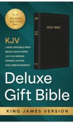 KJV DELUX GIFT BLACK BLACK LEATHER TI