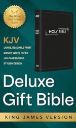 KJV DELUXE GIFT BIBLE BLACK, SILVER FRAM