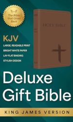 KJV DELUXE GIFT BIBLE BROWN CROSS
